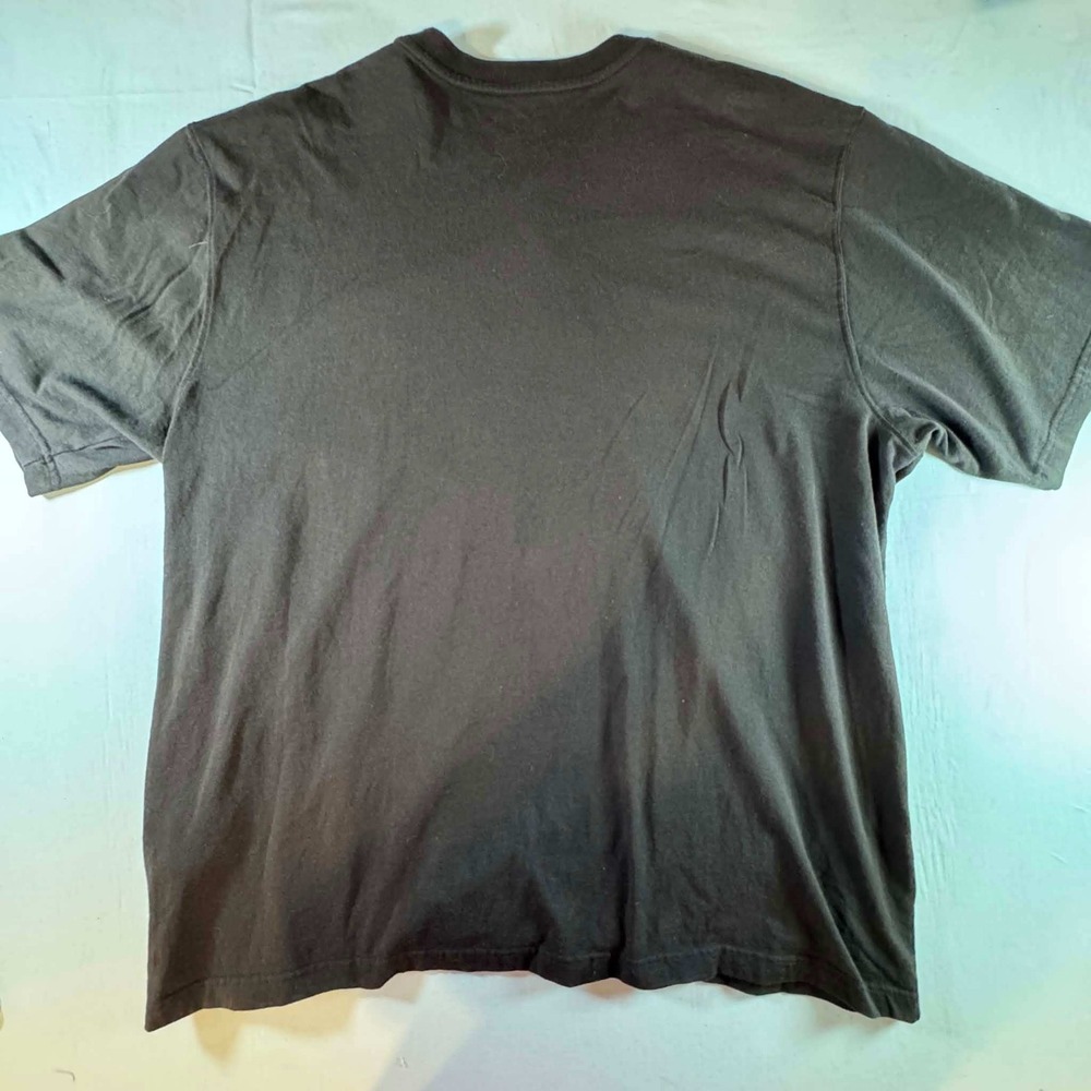 Carhartt Mens 2XL Loose Fit Short Sleeve Henley Pocket T-Shirt Black Workwear - Picture 9 of 9
